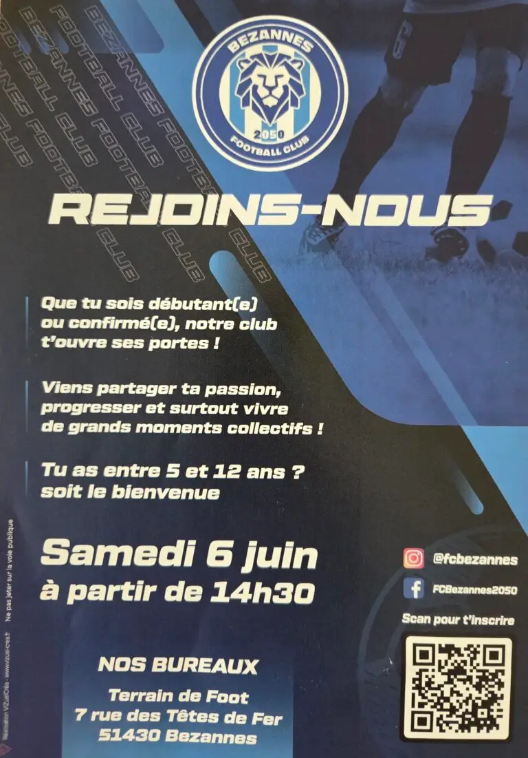 Journée portes ouvertes Bezannes FOOTBALL CLUB 2050
