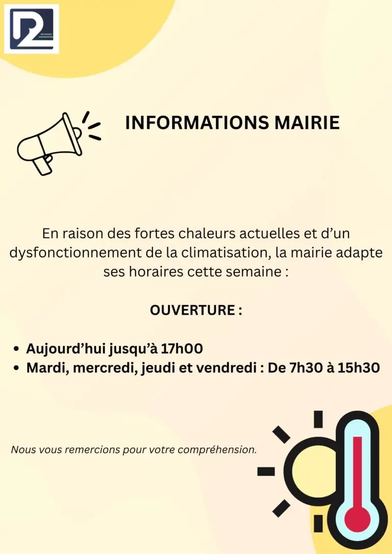 CANICULE – INFORMATIONS MAIRIE