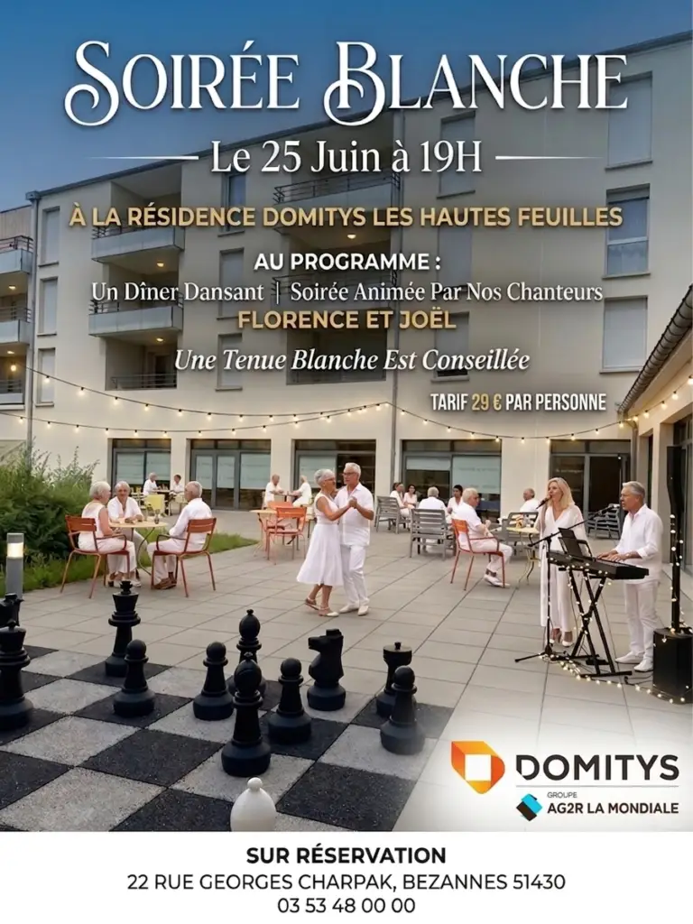 Soirée Blanche à la Résidence DOMITYS